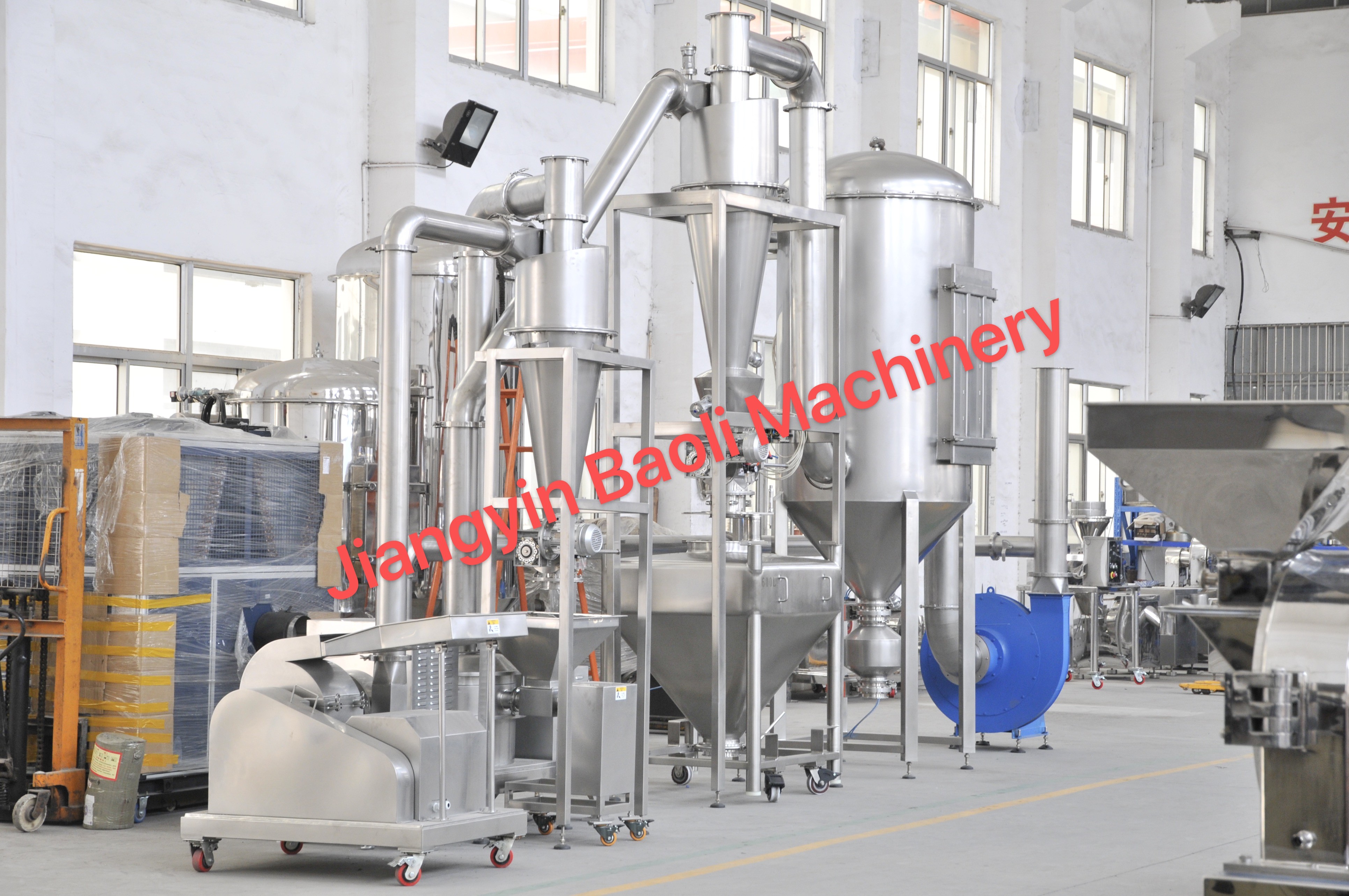 Derniers blogs de l'entreprise sur Machine extrafine de Pulverizer de poudre de 200 mailles de riz pourpre noir prête à se transporter