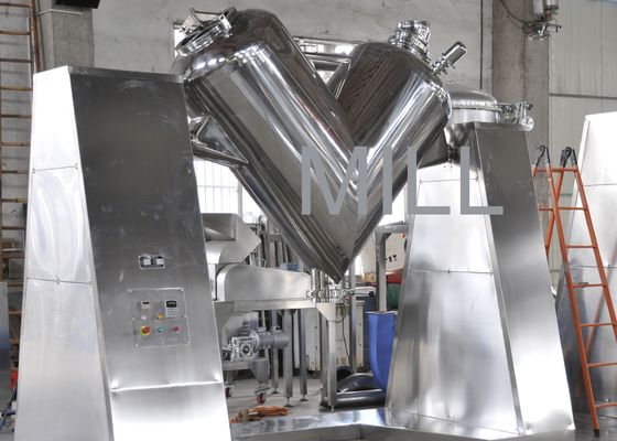 acheter La nourriture d'acier inoxydable épice la machine de mélangeur de V, écurie de mélangeur de poudre de forme de v online manufacture