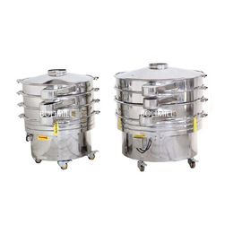 Sus 304 Material Flour Sieve Machine 220-660v Free Spare Parts Pharmaceutical Line