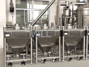 Convoyeur standard de vide de GMP pour le réservoir de l'emballage IBC d'acier inoxydable de poudre