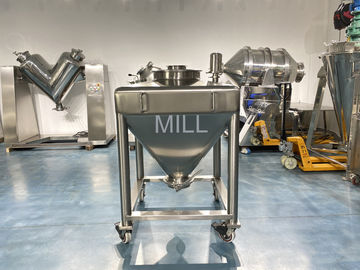 Poubelle mobile de vide d'IBC pour le mélangeur automatique de poubelle de poudre d'acier inoxydable de convoyeur