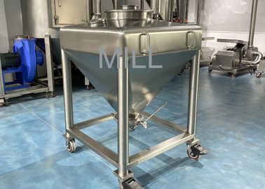 Conteneur cubique de réservoir du réservoir d'emballage de poudre du vide IBC d'acier inoxydable/IBC pour le convoyeur