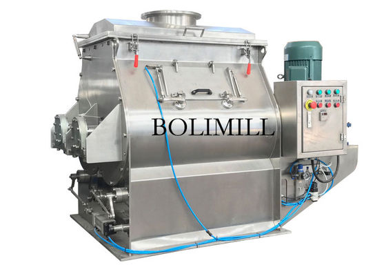 Mélangeur à pales d'axe de double de l'acier inoxydable 304 3kw 15rpm